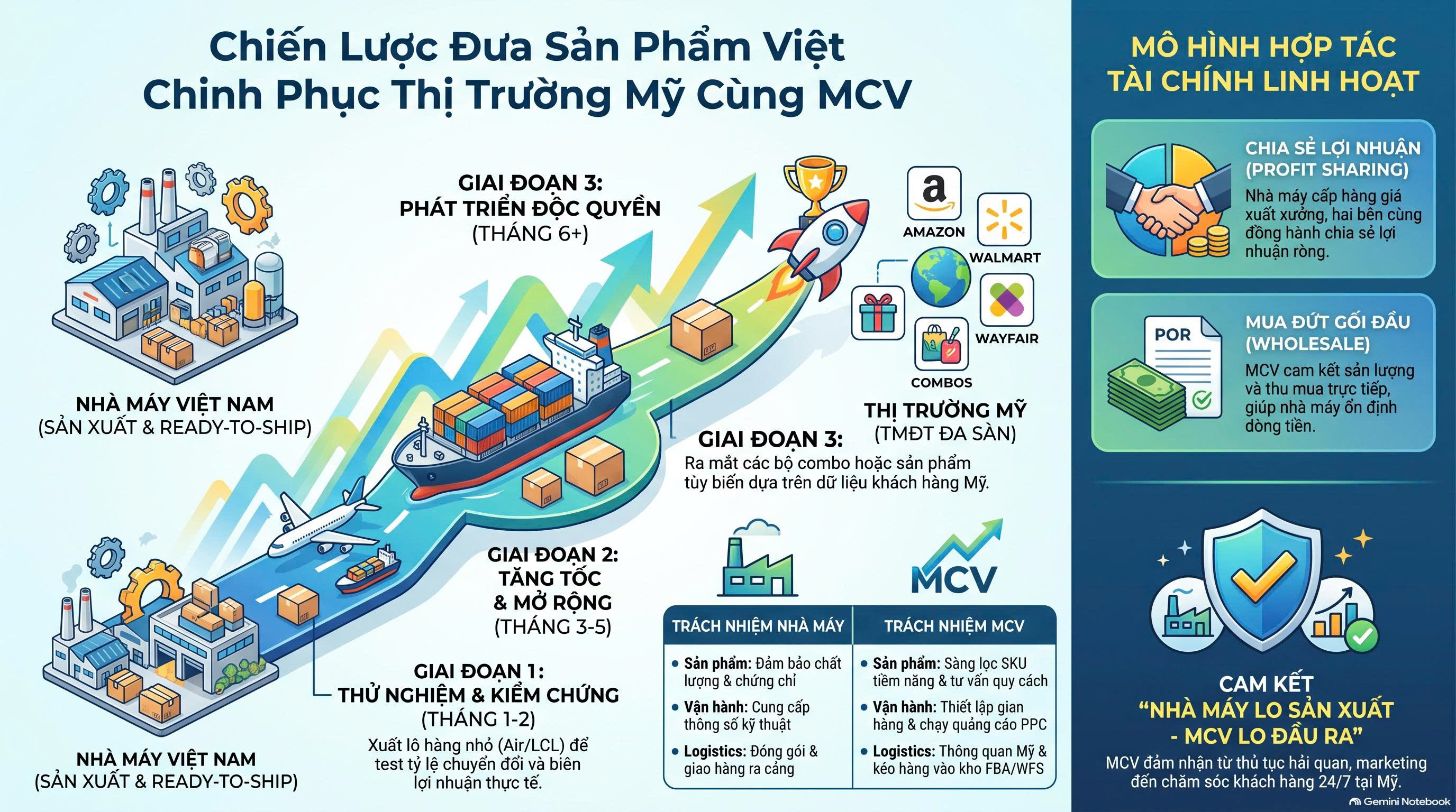 Lộ trình chinh phục thị trường Mỹ cùng MCV